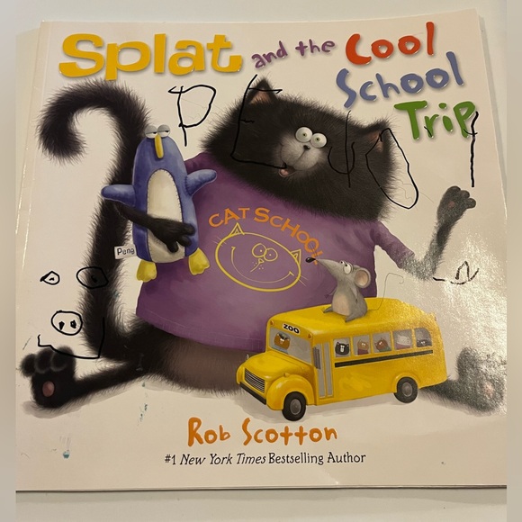 Splat the Cat kids books Set of 3 with stickers by Rob Scotton AR books - Picture 11 of 14